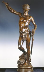 David s hlavou Goliáše, kolem roku 1872 (bronz s tmavě hnědou patinou)